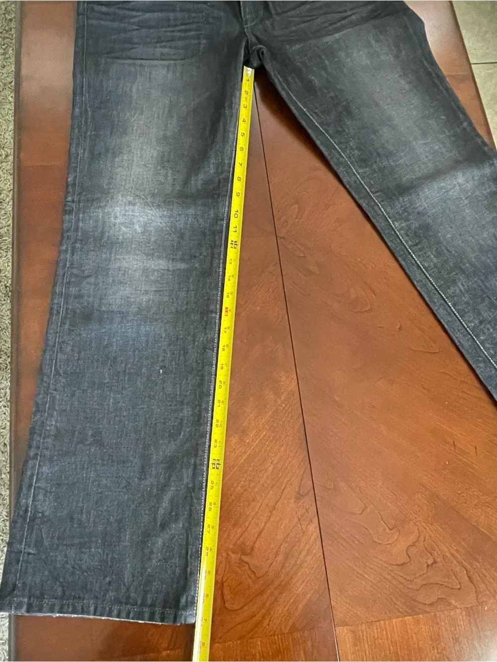 Joe’s Jeans Rebel Fit Black Denim Straight Leg W33 Made in USA Look